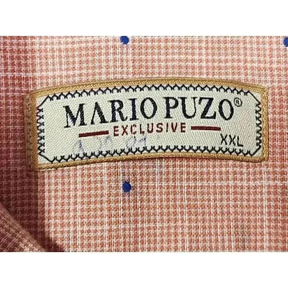 Mario Puzo by Life Style Industry Mens Short Sleeve Button Up Shirt XXL * - Picture 3 of 11